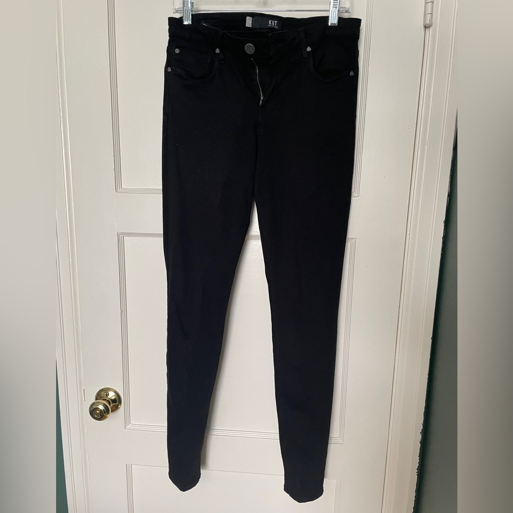 Kut from the Kloth High rise MIA Toothpick Skinny Jeans - Black